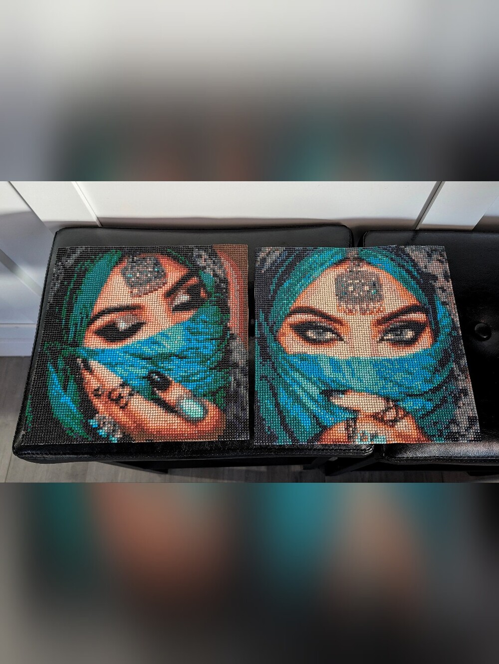 Diamond Painting Canvas Set (10"x10") (2pcs)